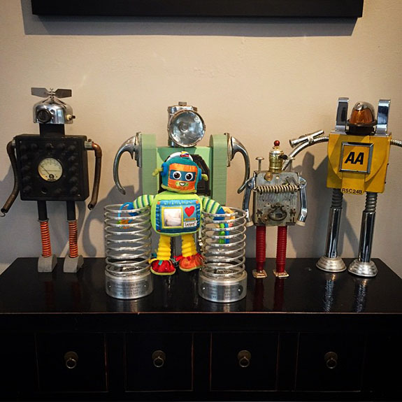 Studio robots had a new friend today...