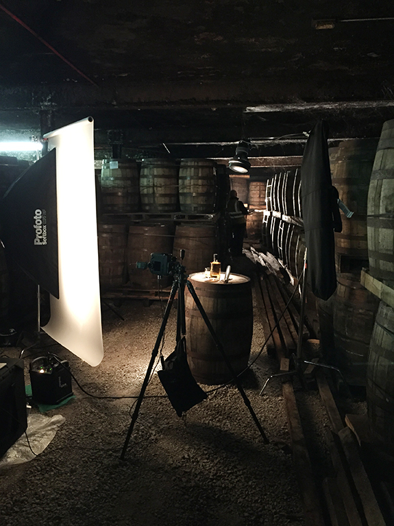 Having fun in the world's oldest whiskey distillery...